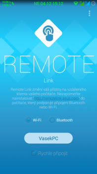 Obrázek: Remote Link (PC Remote) - rychlé připojení