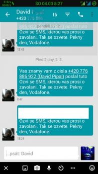 Obrázrk: Psaní a čtení SMS